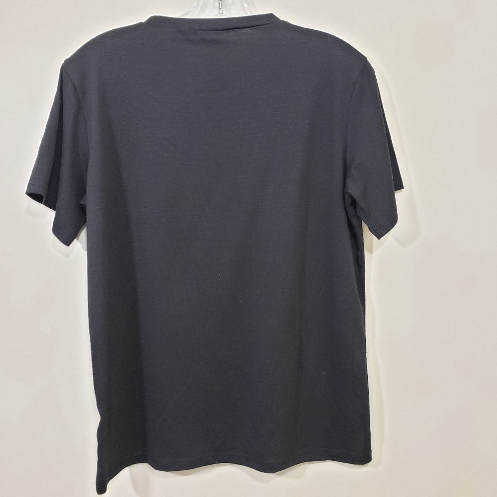 Cat silhouette looking at a daisy flower graphic Tshirt woman's size lar… - Picture 7 of 7